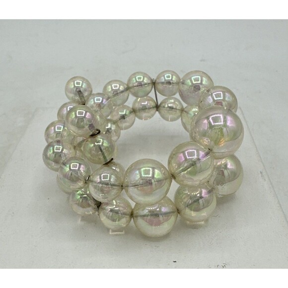Vintage Iridescent Bubble Coil Bracelet - Picture 4 of 11